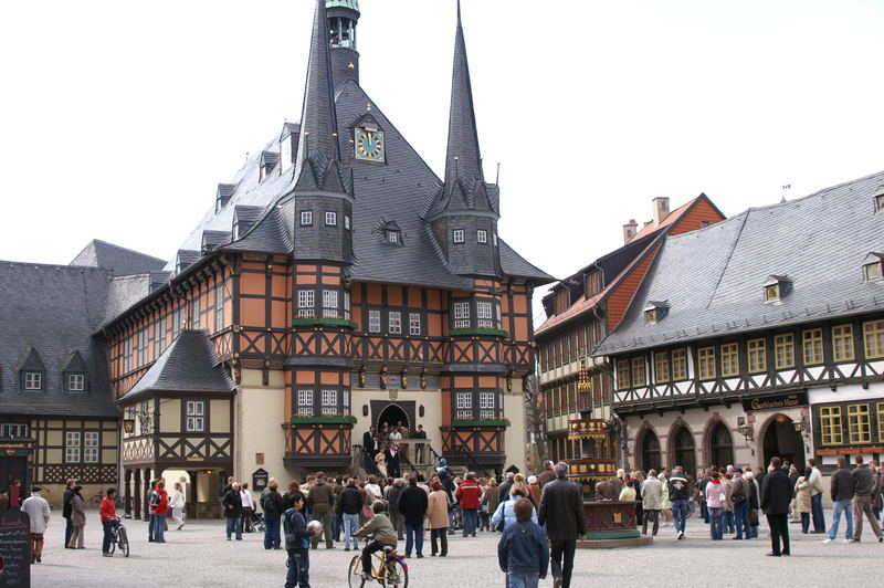 Das Rathaus von Wernigerode...