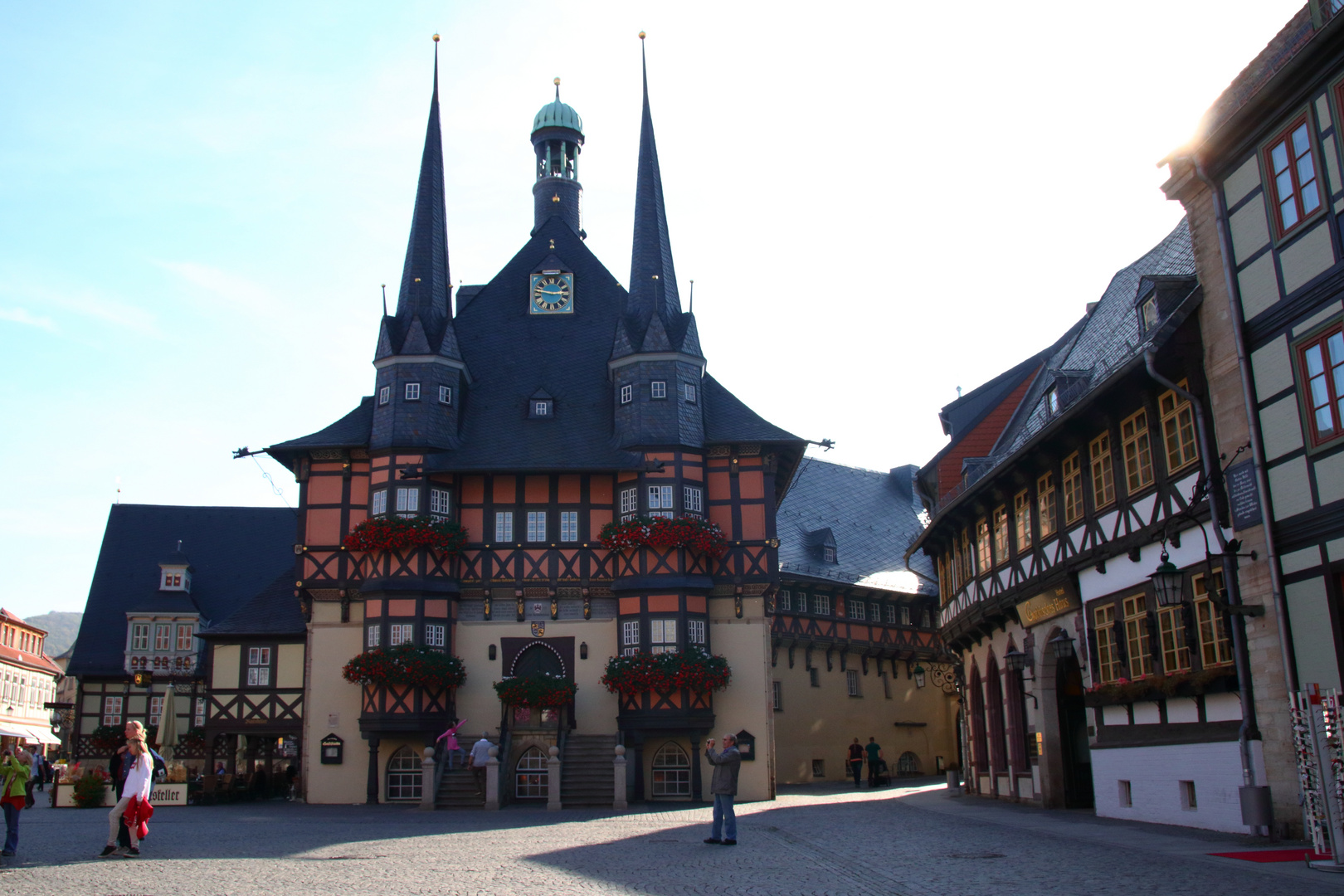 Das Rathaus Wernigerode aus einer anderen Perspektive