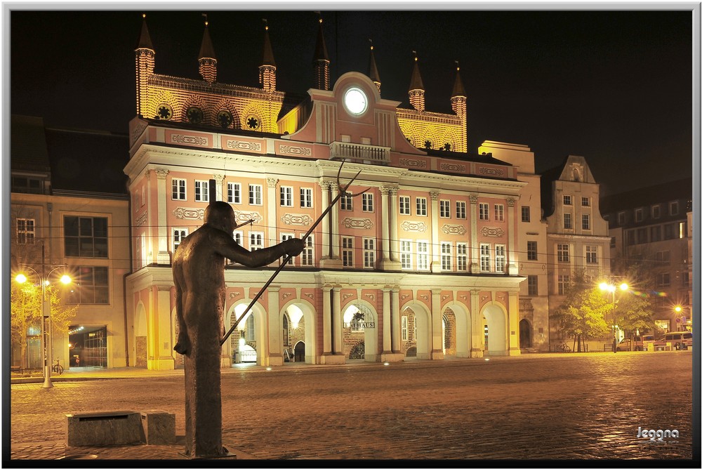 Das Rathaus zu Rostock