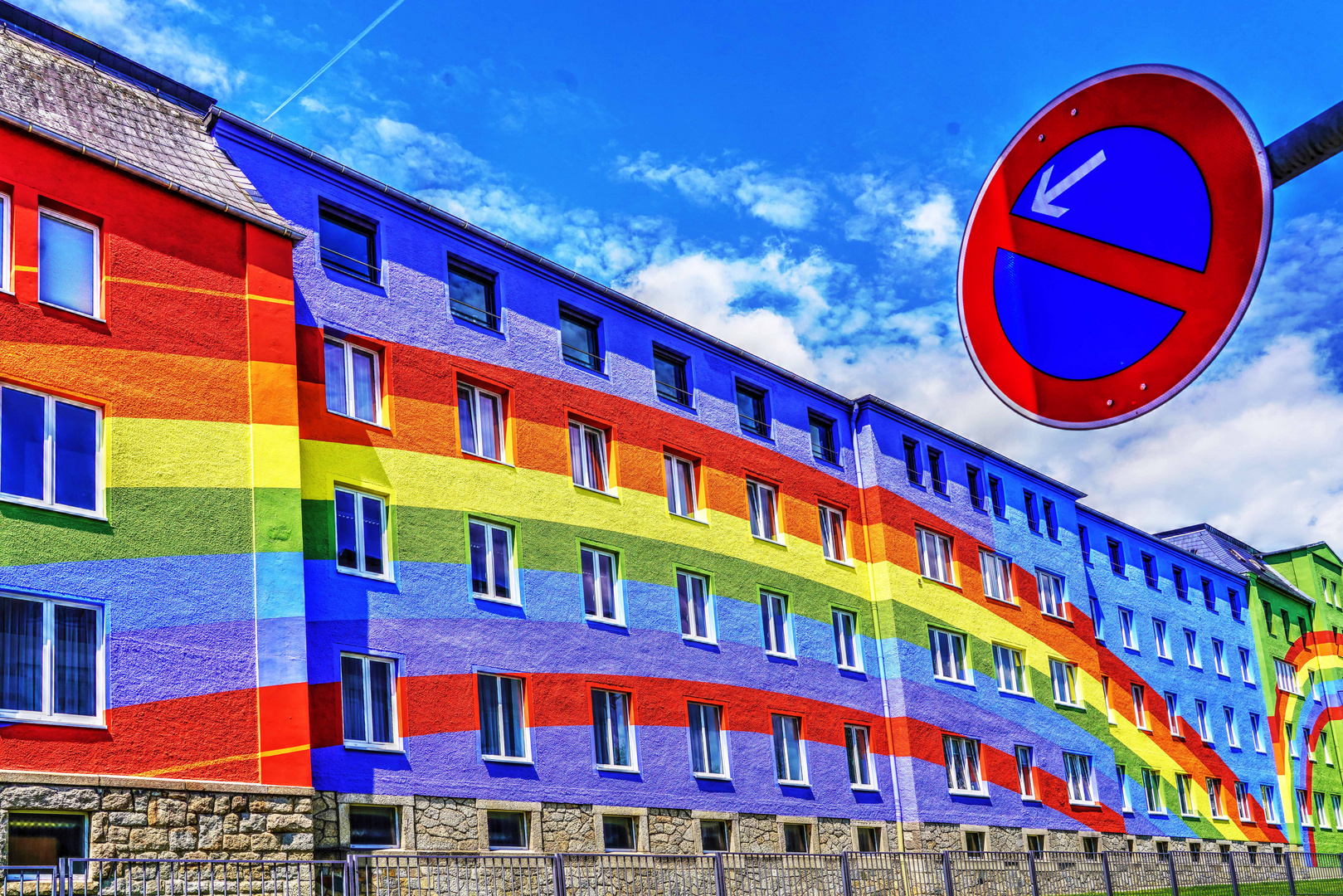 Das Regenbogenhaus in Selb (Oberfranken, Bayern)