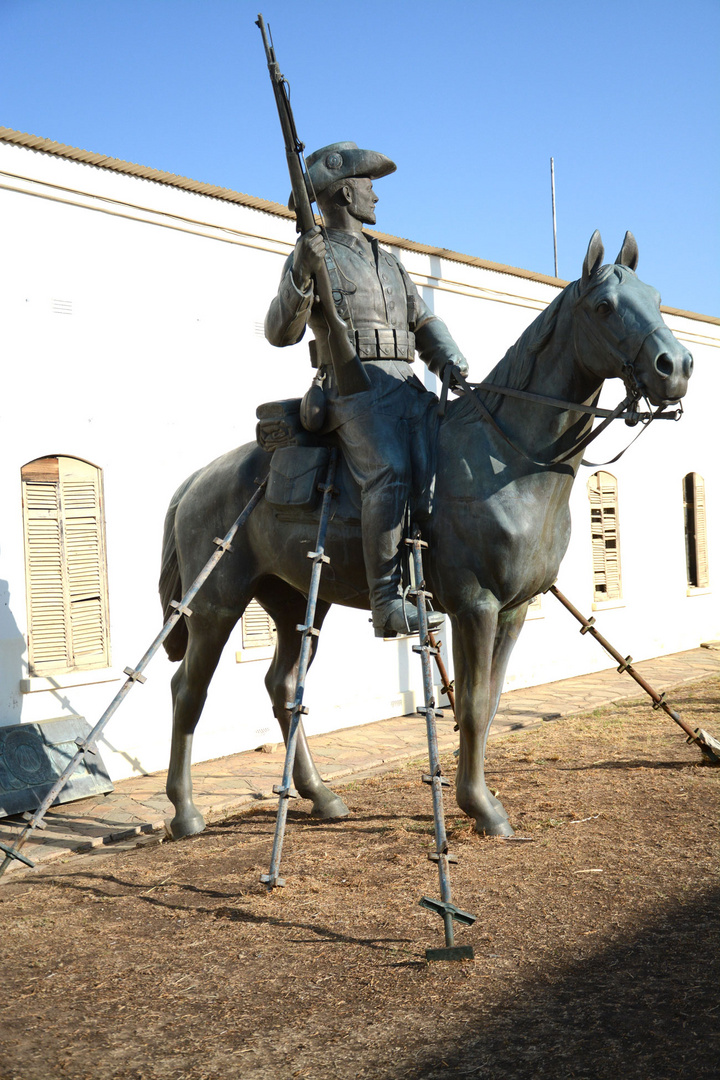 Das Reiterdenkmal von 1912 in Windhoek/ Namibia