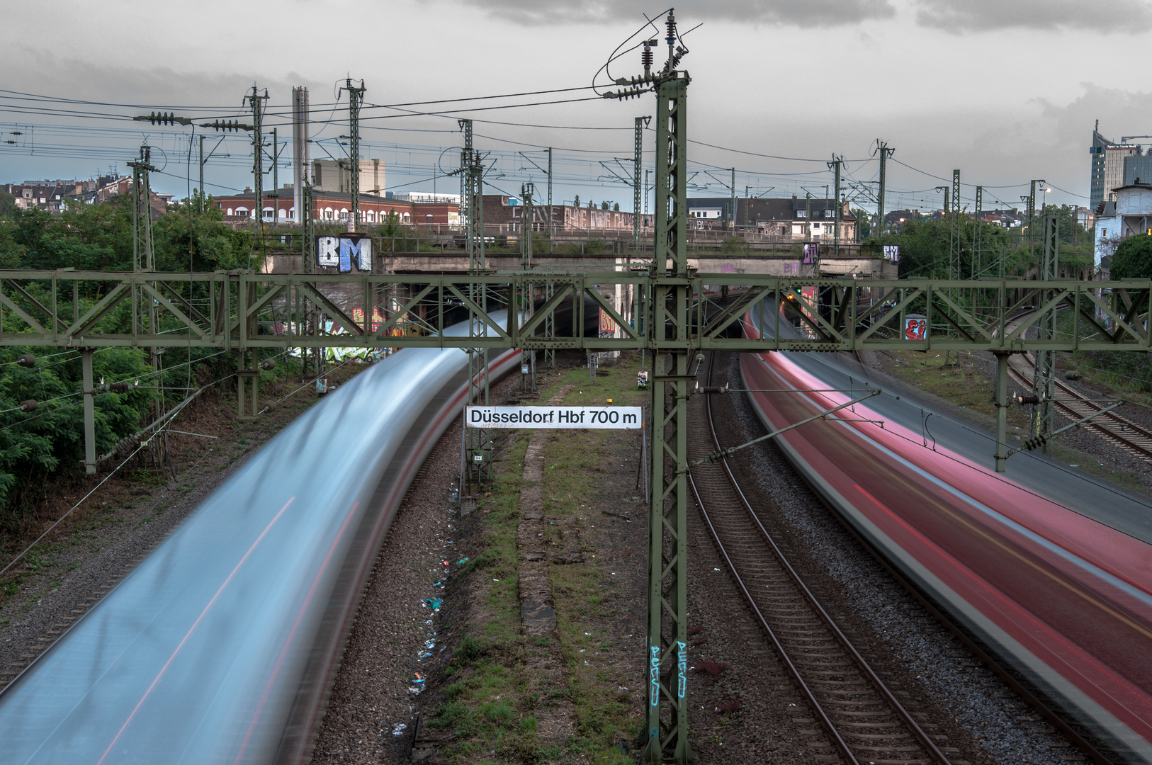 Das Rennen....noch 700 m