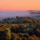 Das Rheintal bei Ettenheim an einem Herbstmorgen