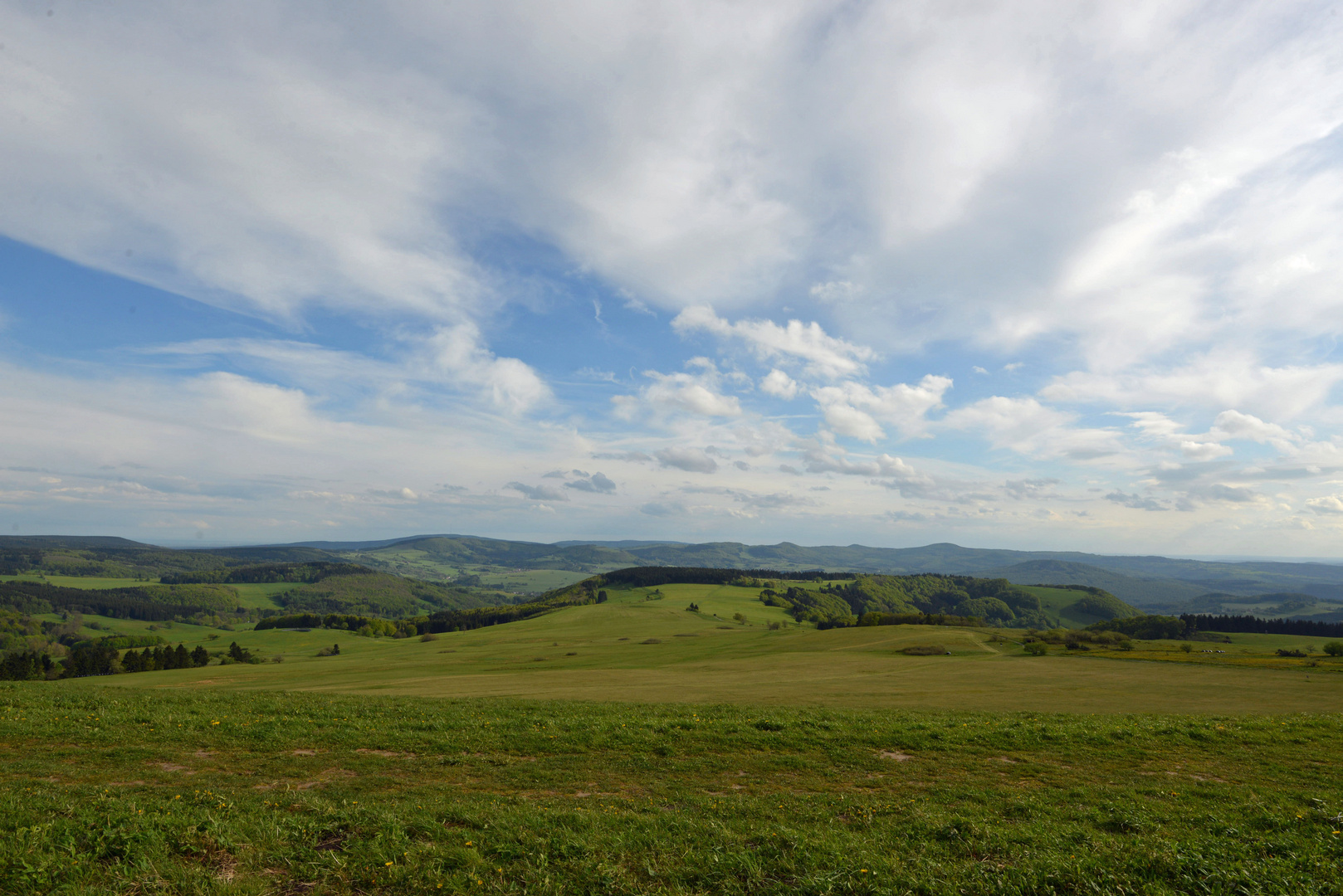 Das Rhöntal bei starkem Wind.....