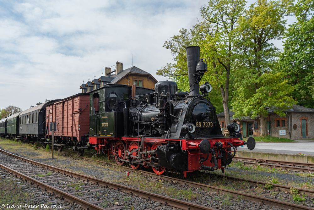 Das Rhönzügle im Bahnhof Fladungen