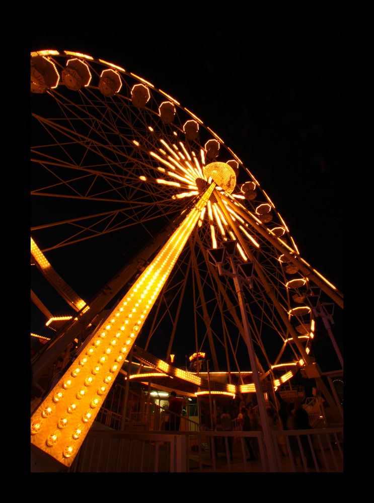 das Riesenrad am Abend