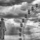 Das Riesenrad auf dem Schlossplatz in Stuttgart...