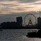 Das Riesenrad auf der Baustelle