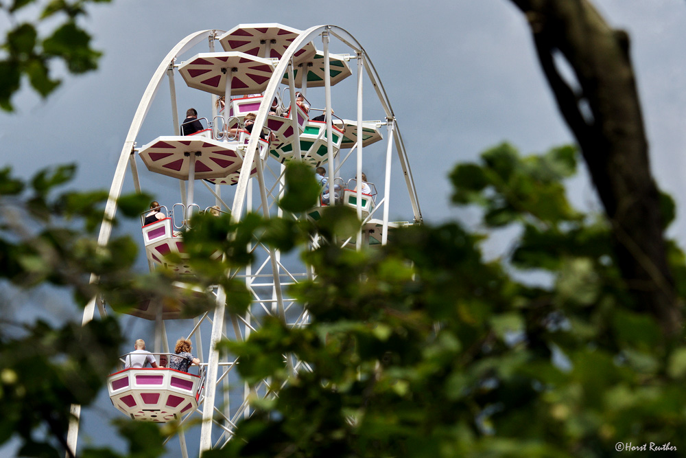 Das Riesenrad im Serengetipark Hodenhagen.