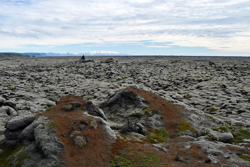 Das riesige Lavafeld Eldhraun in Südostisland