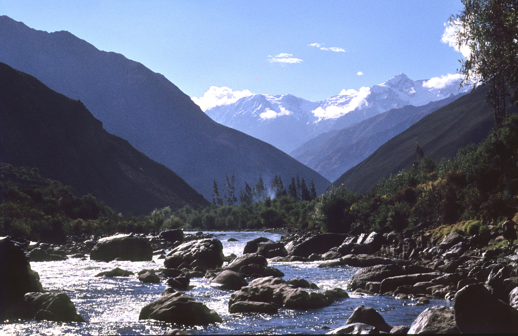 Das Rio Urubamba-Tal bei Ollantaytambo