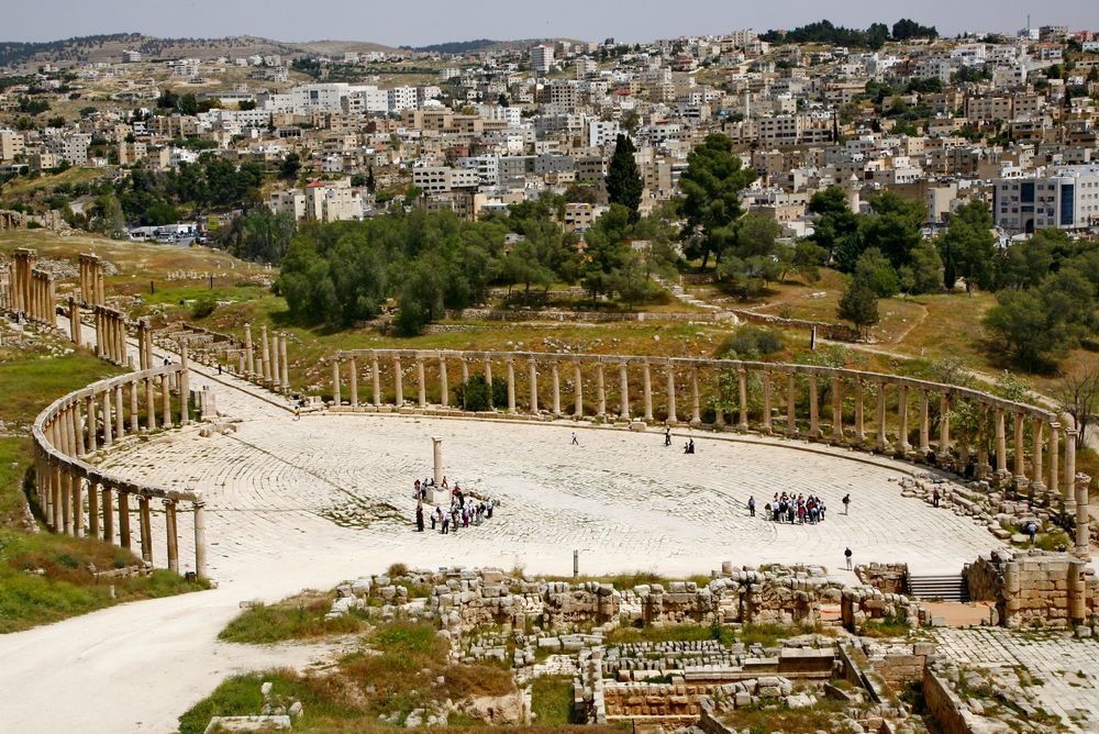 Das römische Forum im antiken Jerash