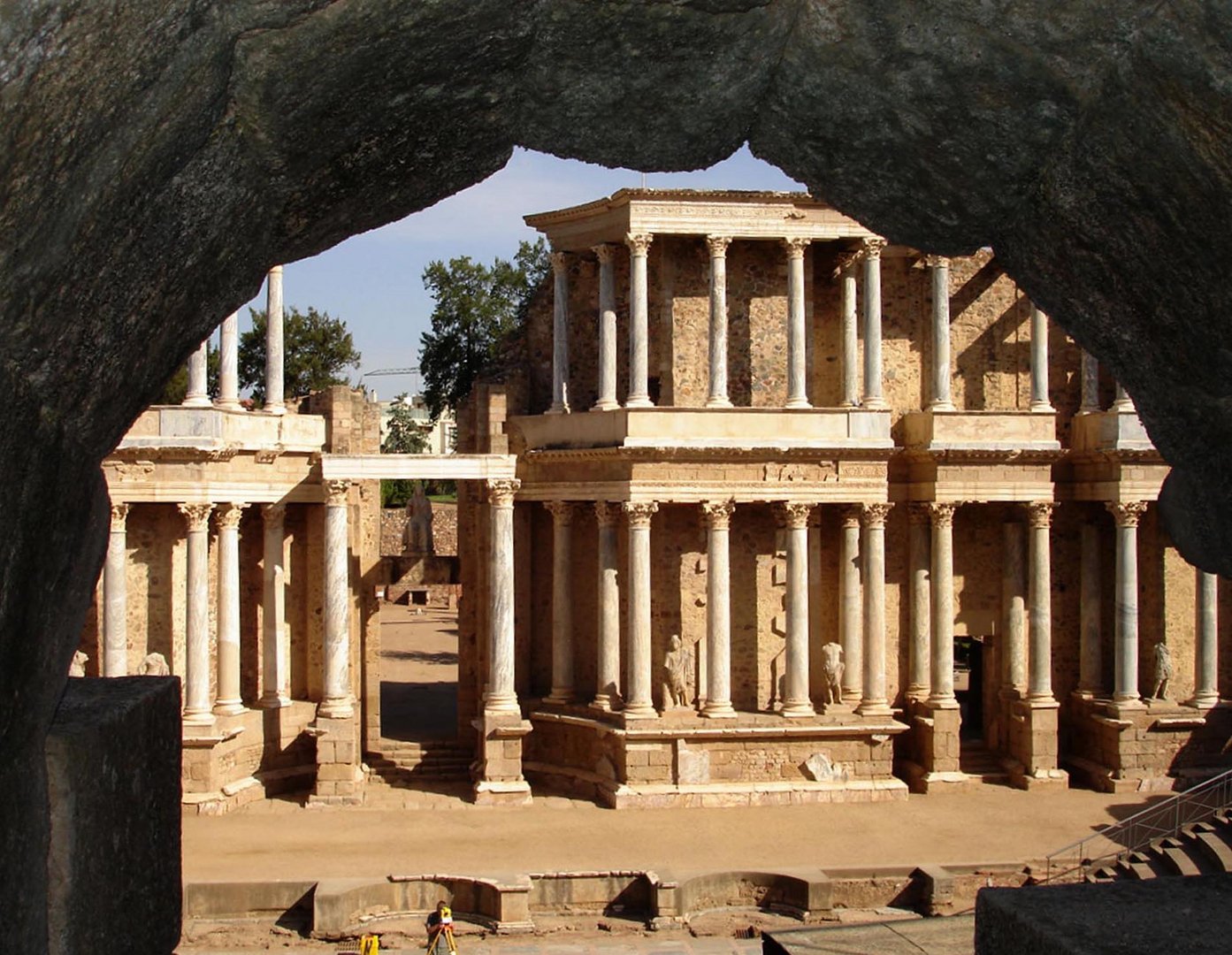 Das römische Theater in Merida / Spanien