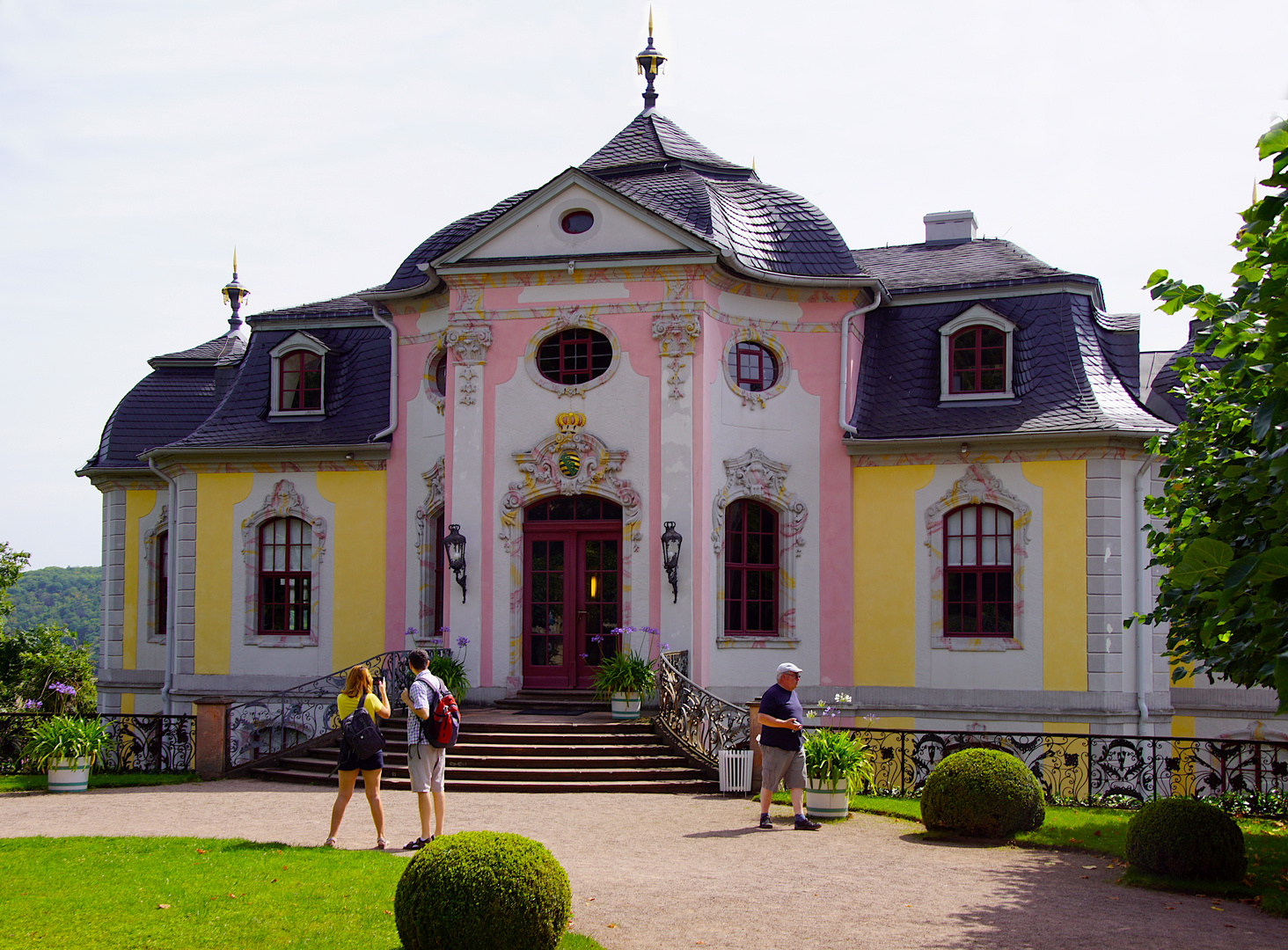 Das Rokoko-Schloss in Dornburg
