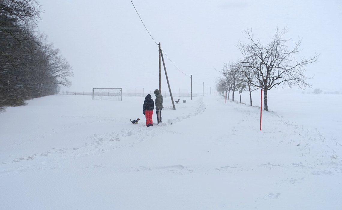 Das Rot draussen vor der Stadt