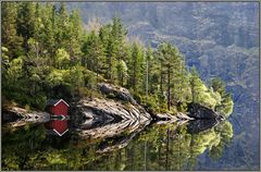 Das rote Bootshaus .. - The red boat house - Reload