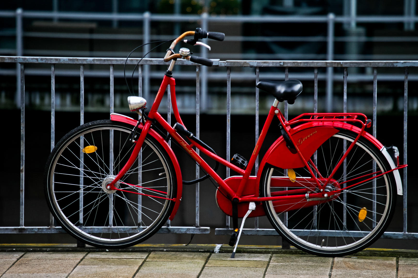 Das rote Fahrrad Foto & Bild autos & zweiräder