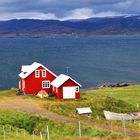 Das rote Haus am Fjord