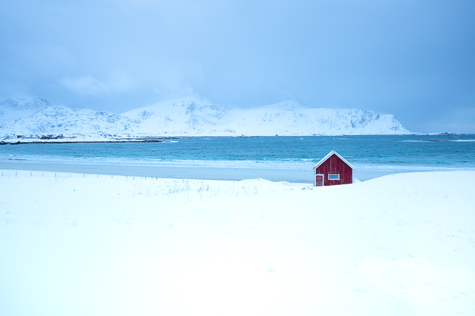 Das rote Haus am Meer