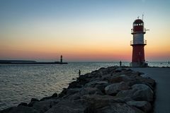 Das rote Molenfeuer, Warnemünde