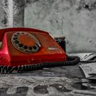 Das rote Telefon.