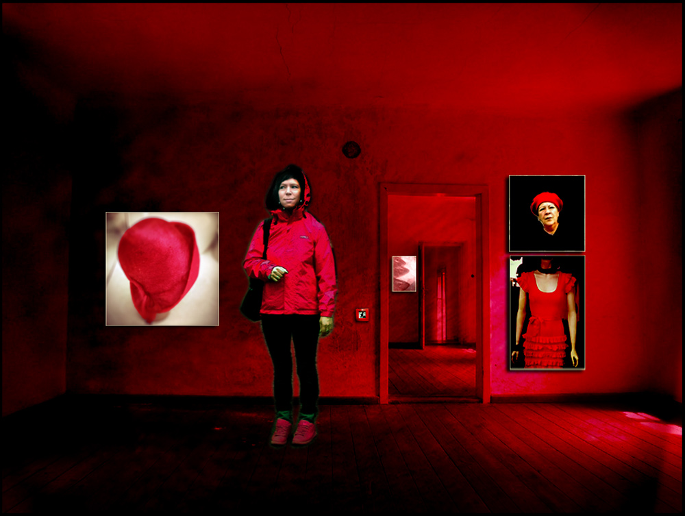 Das rote Zimmer.