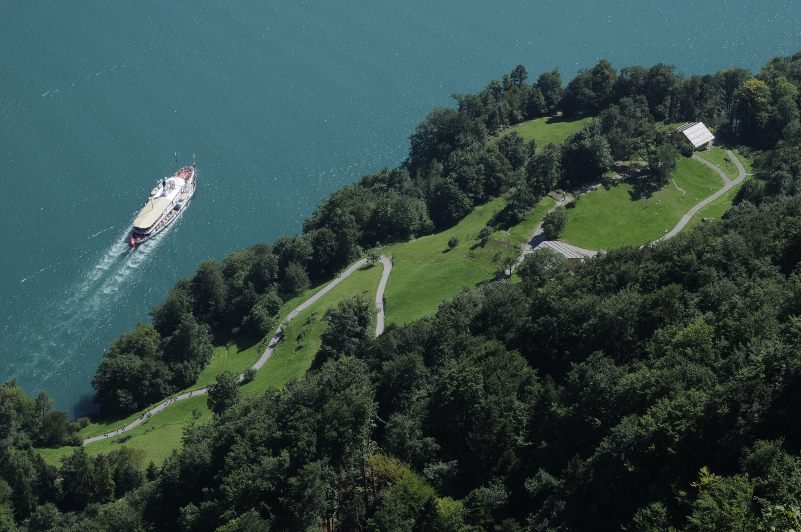 Das Rütli am Vierwaldstätter See