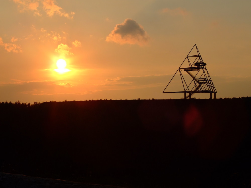 Das Ruhrgebiet zur Dämmerung