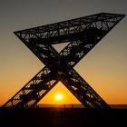 Das Saarpolygon bei Sonnenuntergang