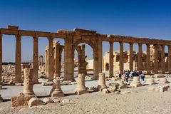 Das Säulenstrasse von Palmyra (Archivaufnahme 2009)