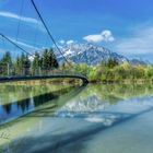 Das Salz der Erde... (die Hängebrücke vor der Haustüre)