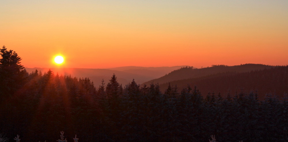 Das Sauerland in Flammen.