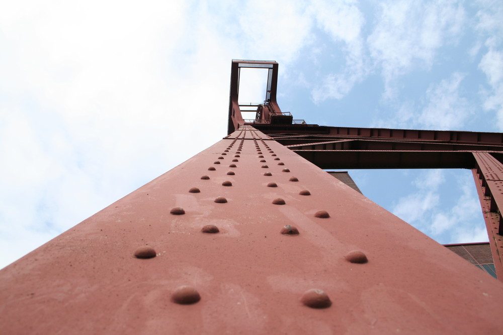 Das Schachtgerüst auf Zollverein….