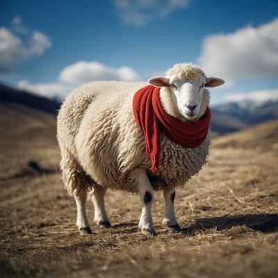 Das-SCHAF-mit-dem-roten-Schal