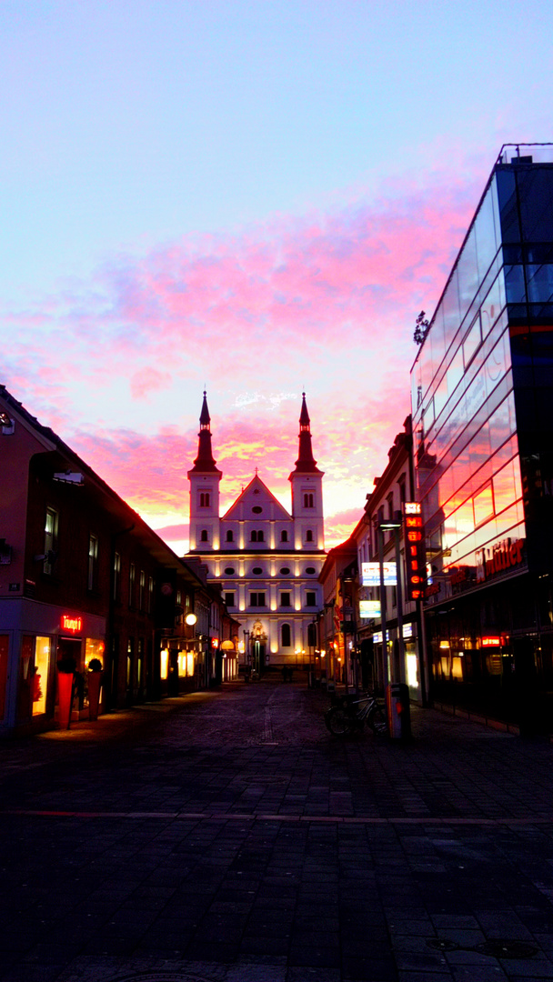 das schauspiel der natur vor den platz der kirche in leoben 