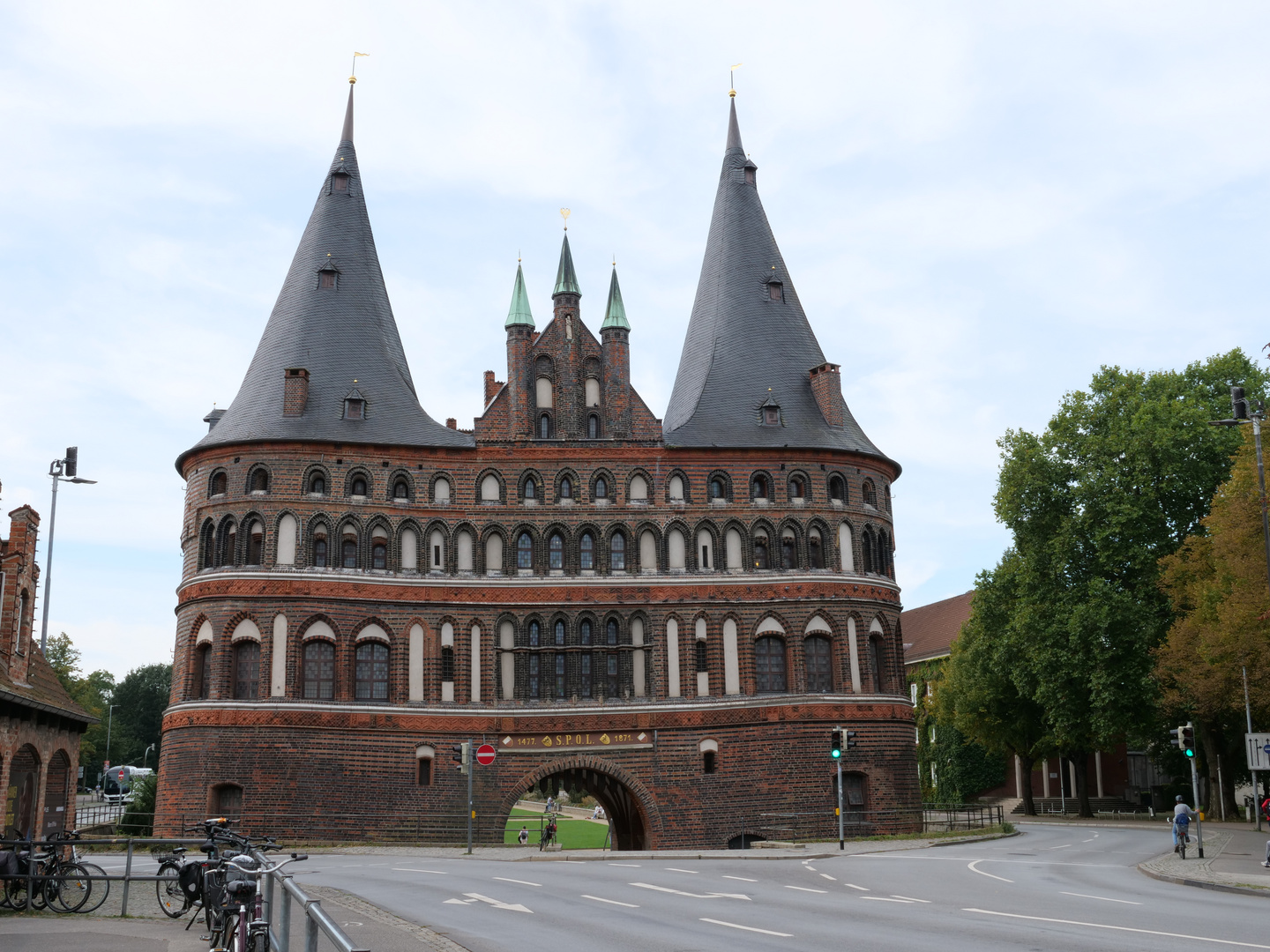 Das (schiefe) Holstentor - Rückseite