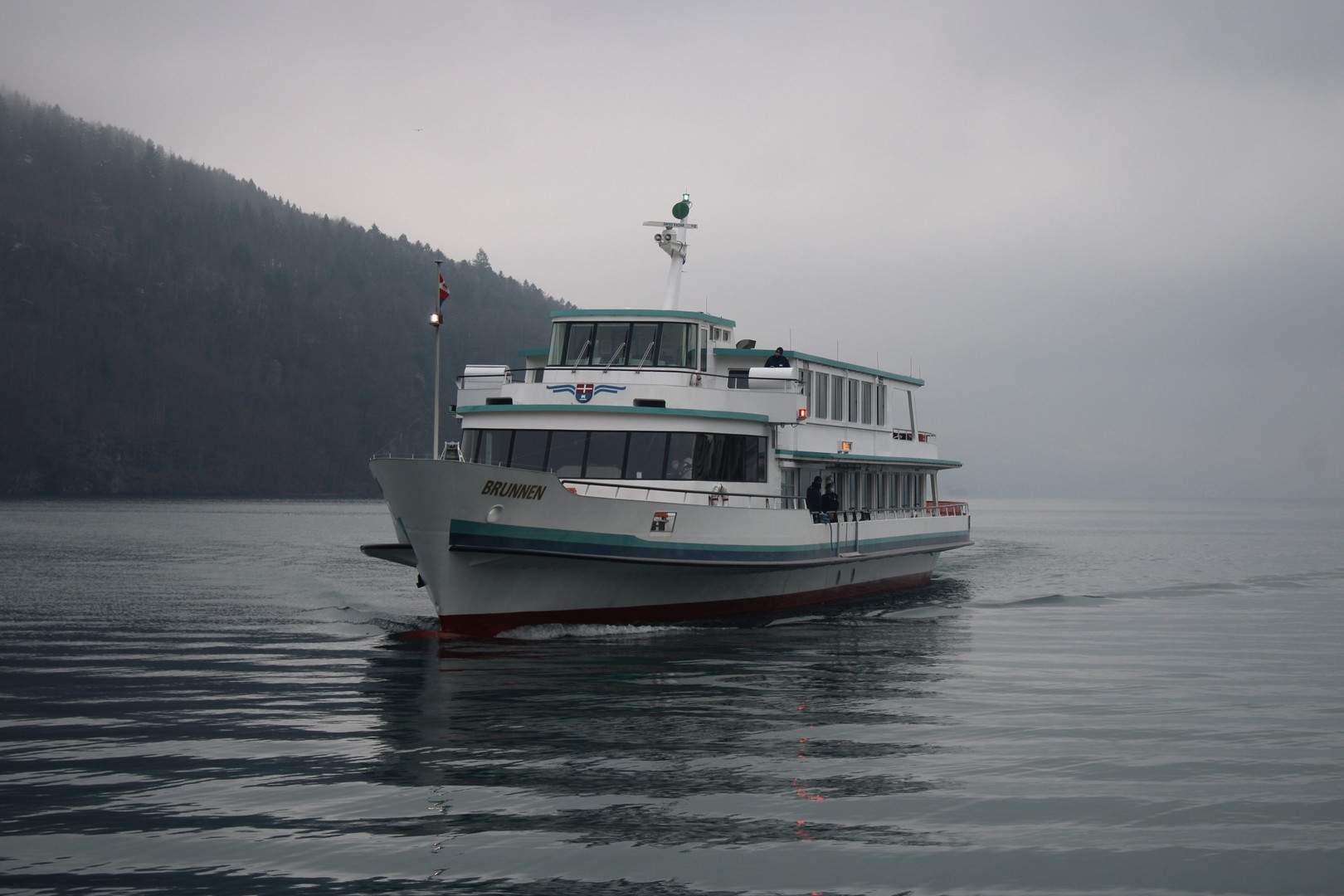 Das Schiff im Vierwaldstättersee in Brunnen.