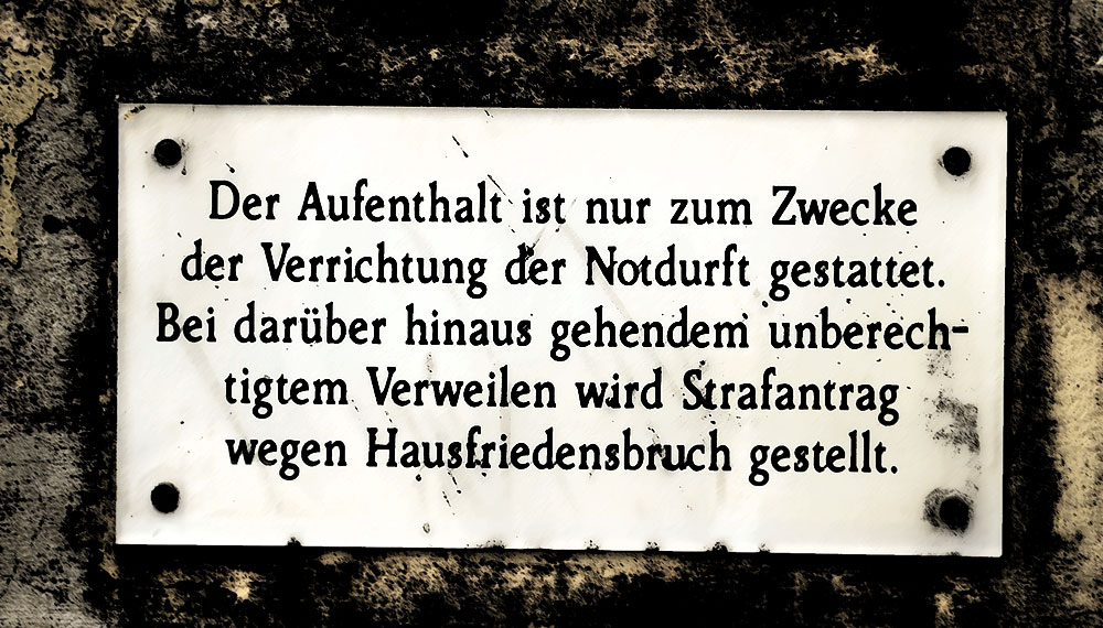 Das Schild