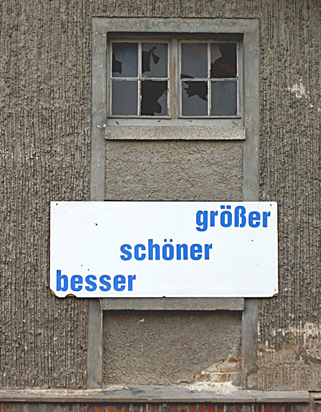 Das Schild ist's...