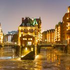 Das Schlösschen in der Speicherstadt mit viel Eis