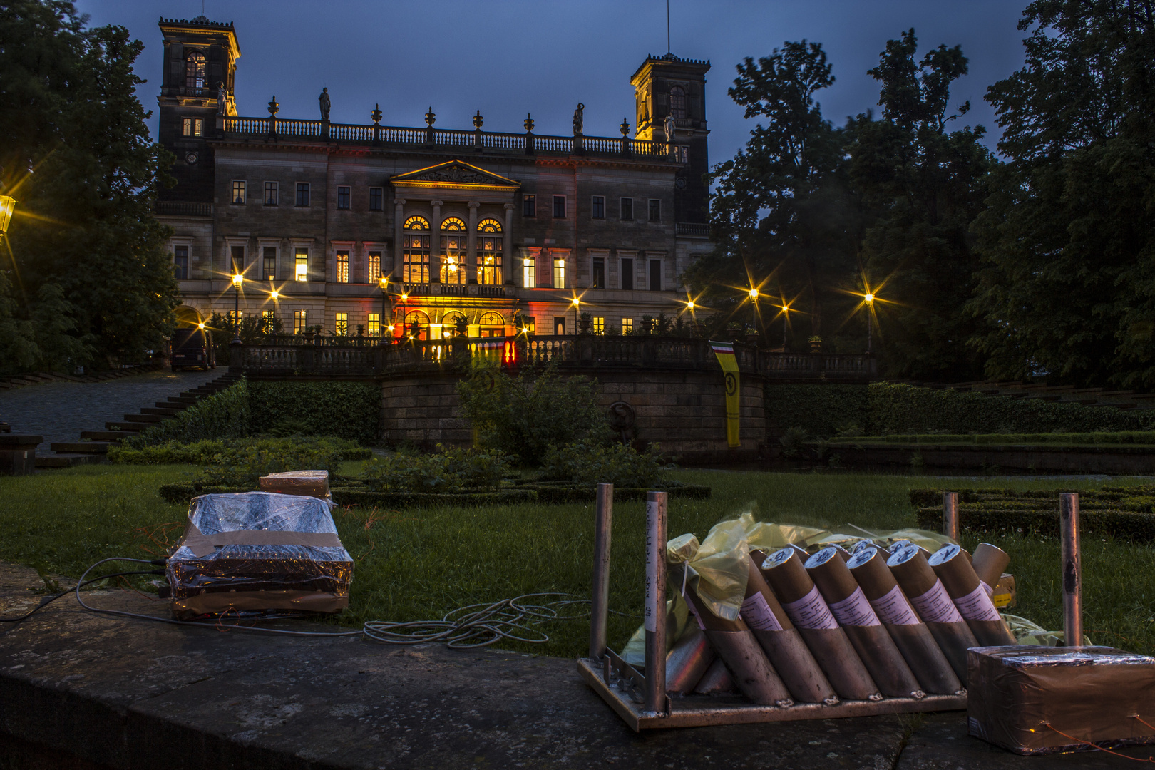 Das Schloss Albrechtsberg in Dresden