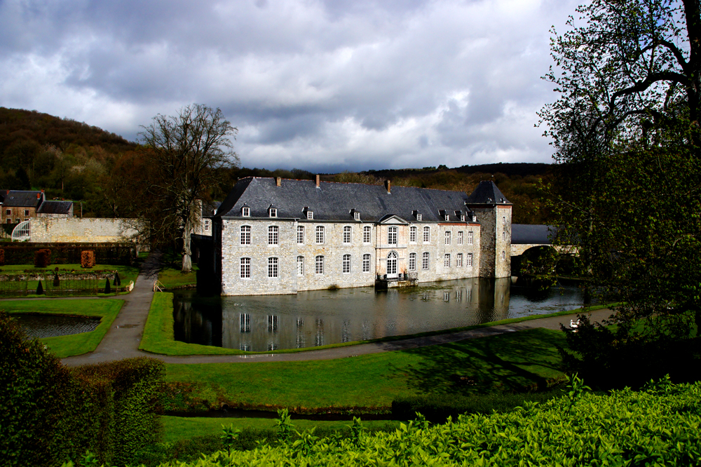 Das Schloss Annevoie in Belgien/Wallonie