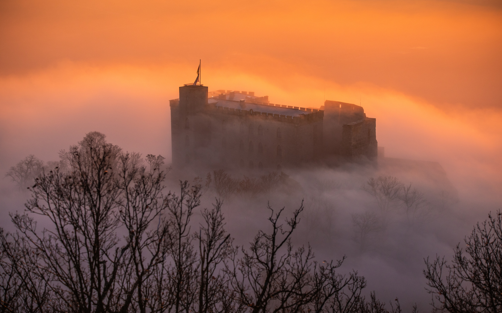 Das Schloss im Nebel