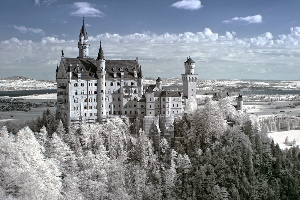 Das Schloss Neuschwanstein.