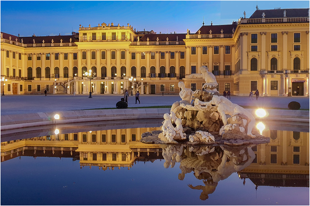 Das Schloß Schönbrunn in Wien