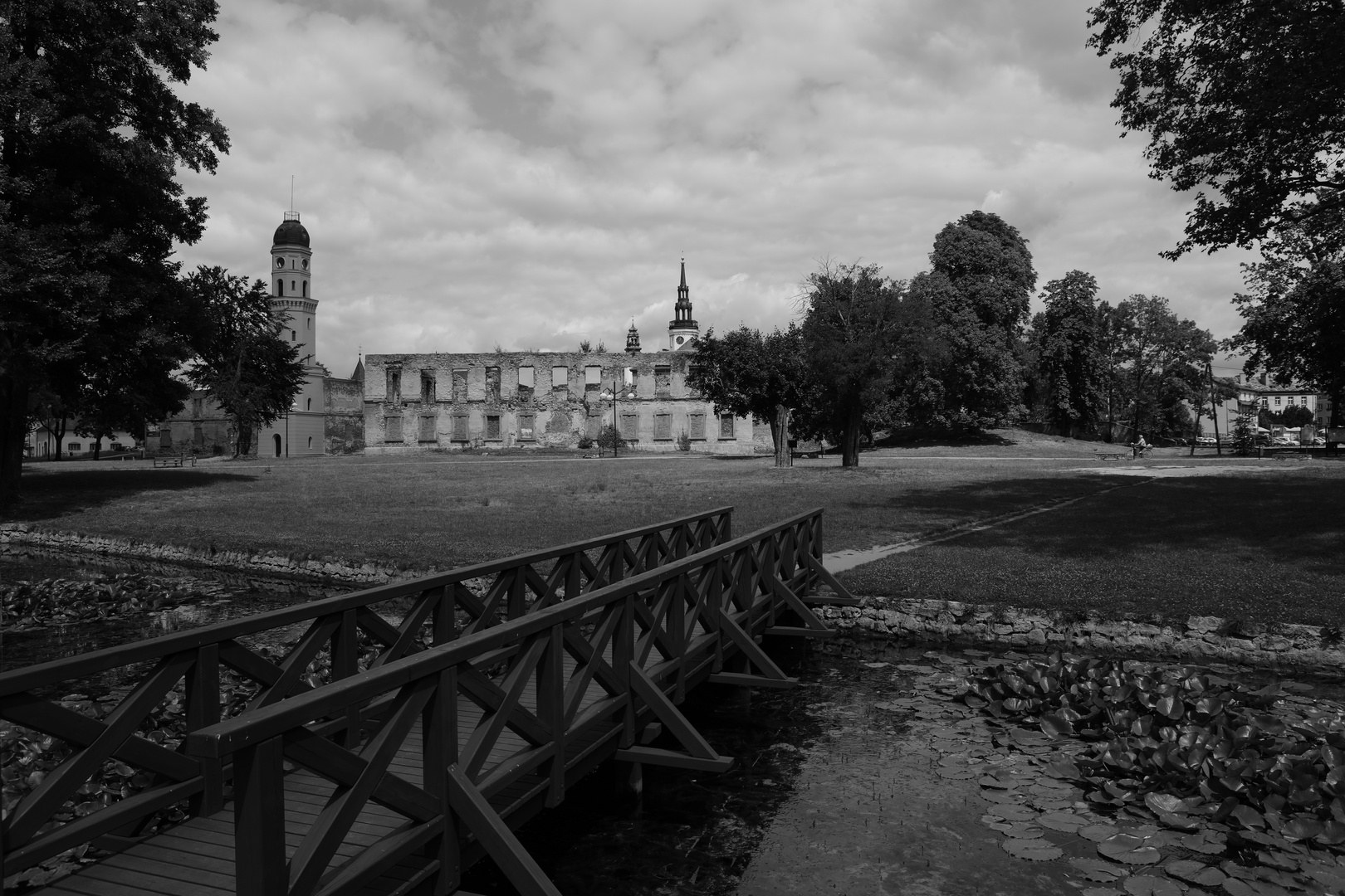 Das Schloss und der Park in Groß Strehlitz 