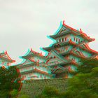 Das Schloß von Himeji - Weltkulturerbe als Farbanaglyphe