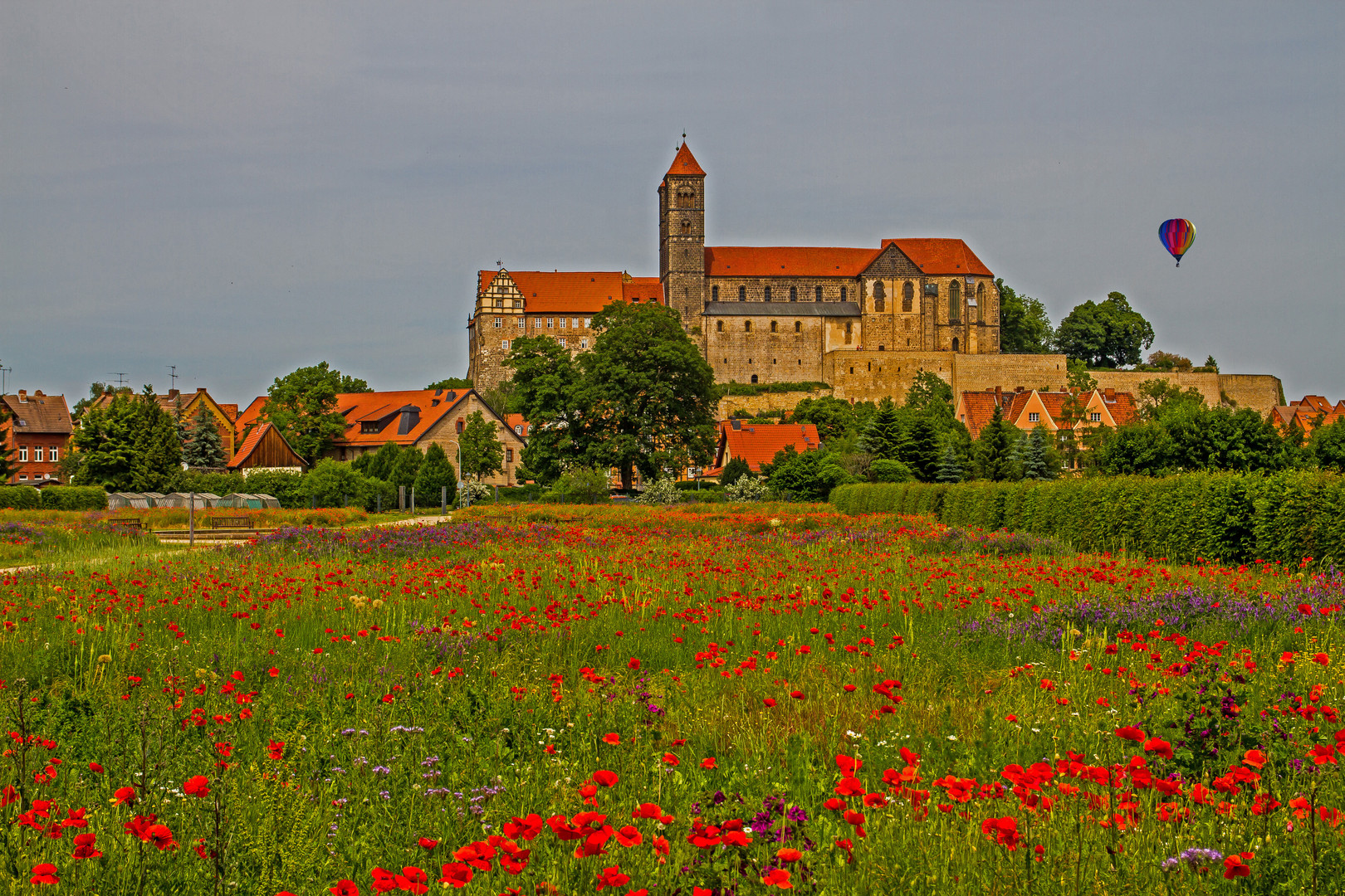 Das Schloß von Quedlinburg....