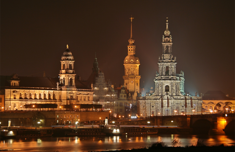 das schöne Dresden bei Nacht