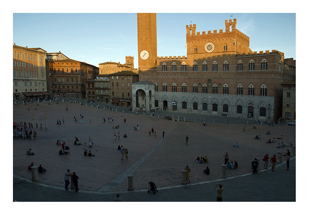 Das schöne Siena und der Campo.